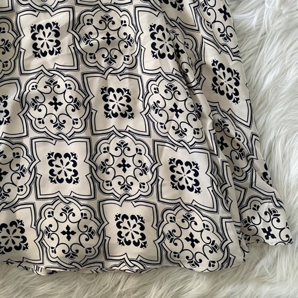 NWOT womens petite Ann Taylor tiled tie waist maxi skirt - Picture 4 of 12